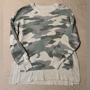 Aerie Camo Crewneck Sweater